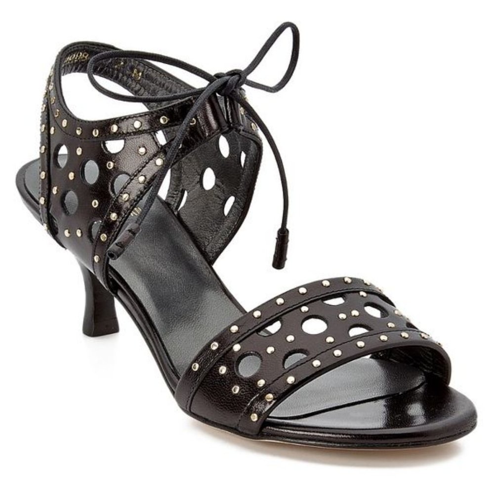 RARE Stuart Weitzman Circular Leather Sandal